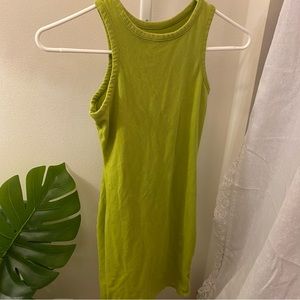 Wild Fable Women's Seamless Fabric Bodycon Mini Dress Green XS